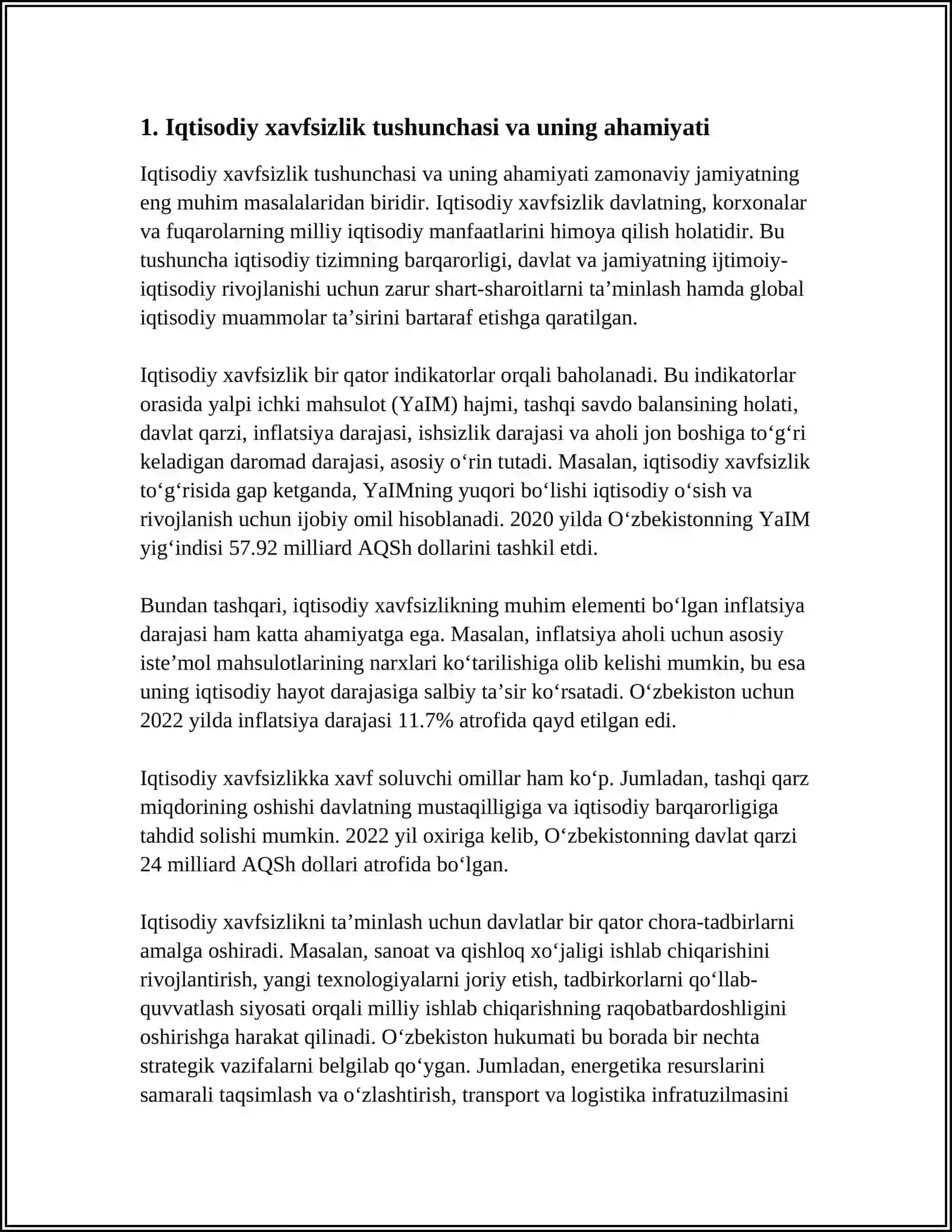 IQTISODIY XAVFSIZLIKNI TA'MINLASHDA REGIONAL VA GLOBAL TASHKILOTLARNING O'RNI 3