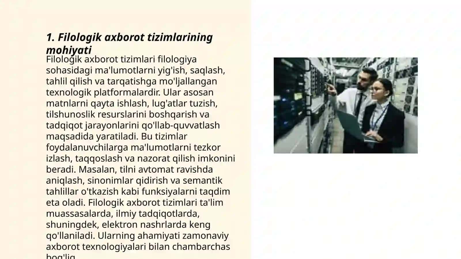 Filologik axborot tizimlari 3