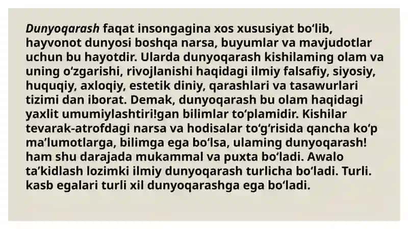 O ‘quvchilarda ilmiy dunyoqarash va taffakurnishakllantirish 3