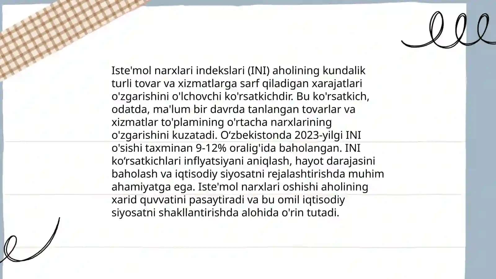 Iste'mol narxlar indeksi 3