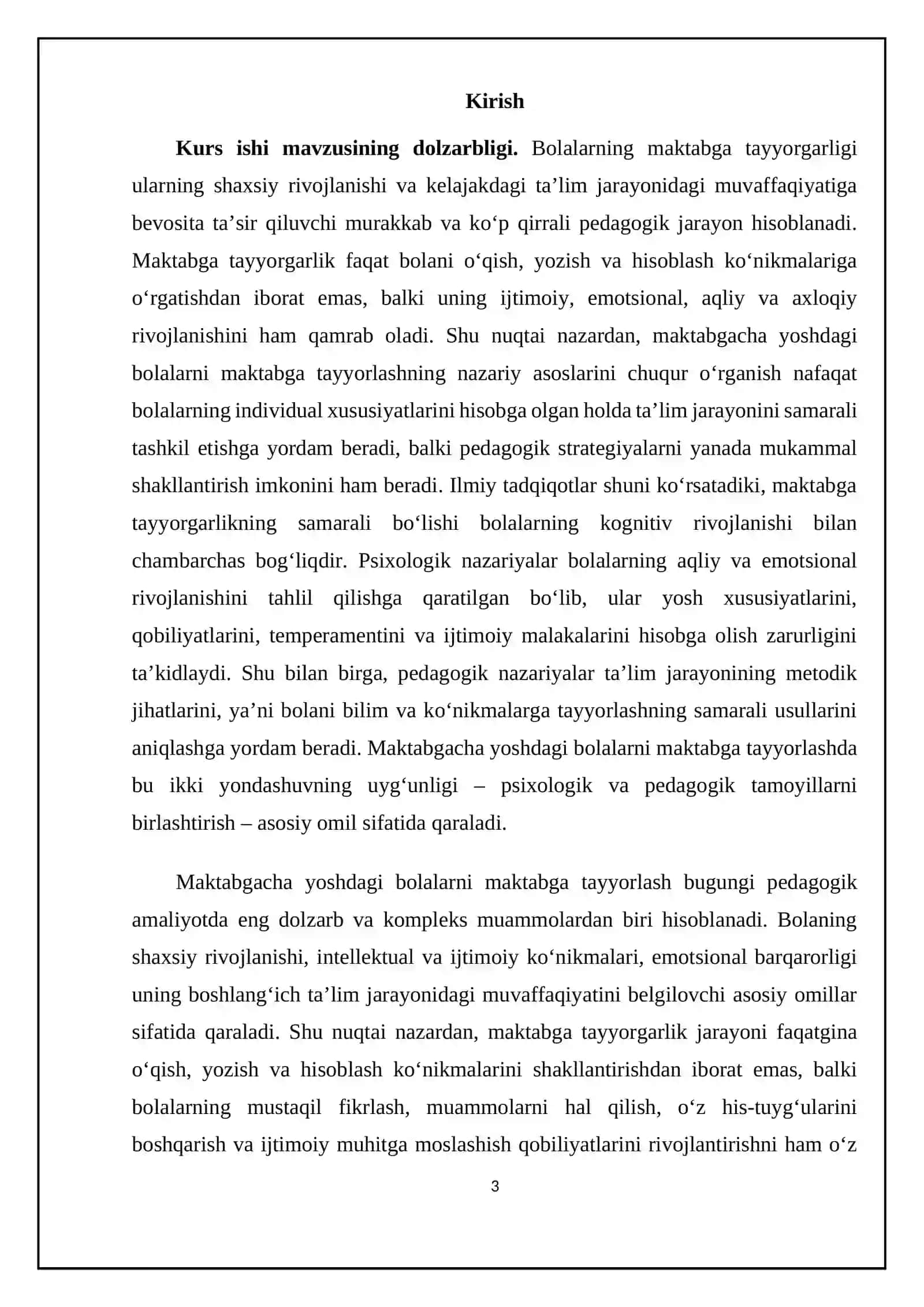 MAKTABGACHA YOSHDAGI BOLALARNI MAKTABGA TAYYORLASH NAZARIYALARI TAHLILI 3