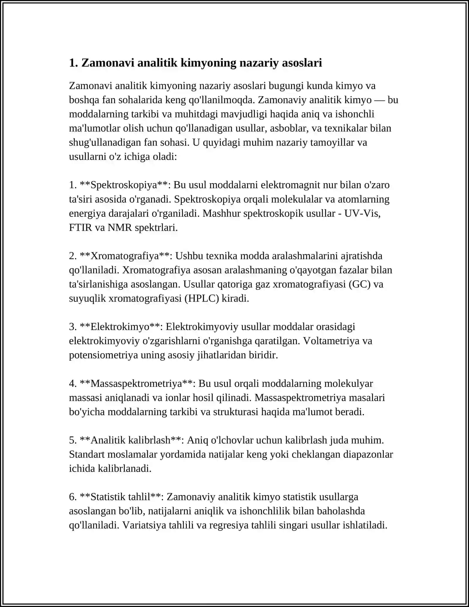 ZAMONAVIY ANALITIK KIMYO VA UNING TUZILISHI 3