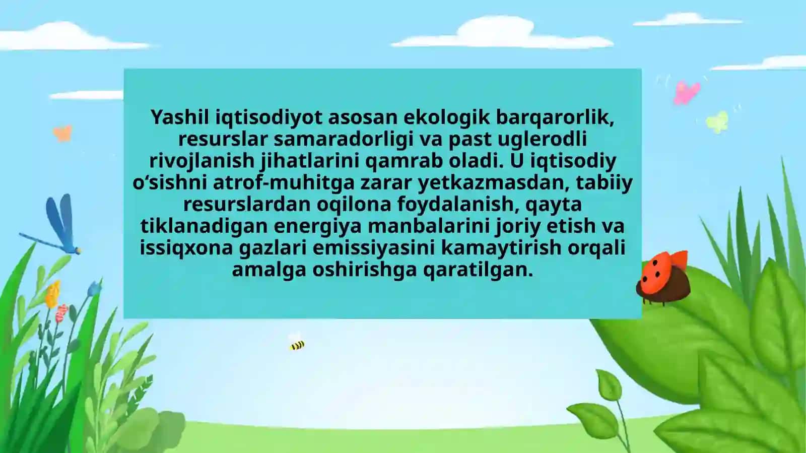 Yashil iqtisodiyotning asosiy yo'nalishlari 3