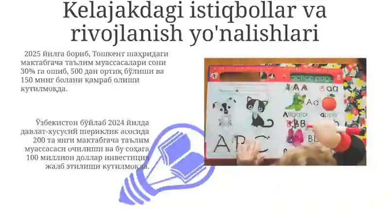 Maktabgacha taʼlim tashkilotlarida markazlar boʻyicha 3