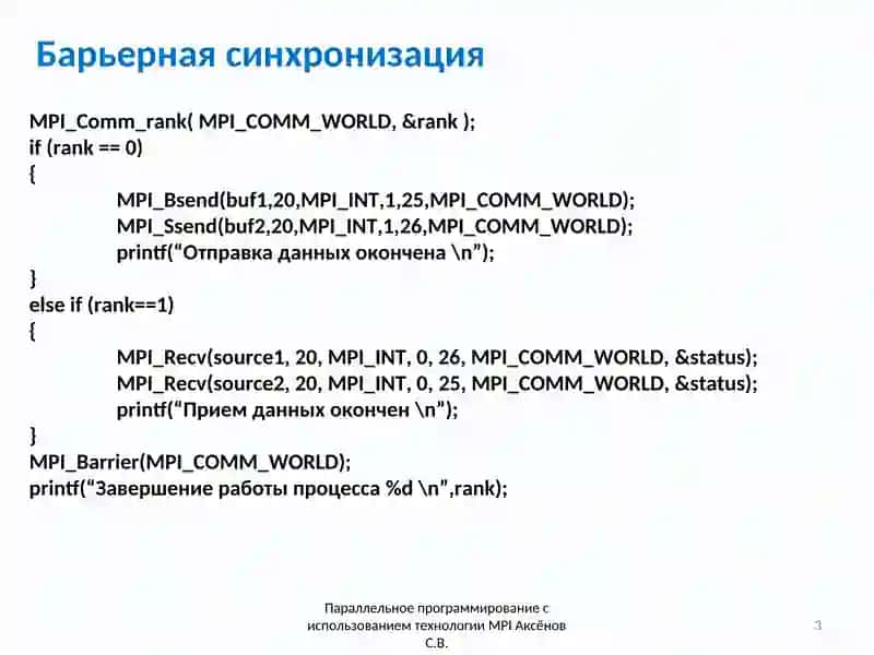 Параллельное программирование с использованием технологииMPI 3