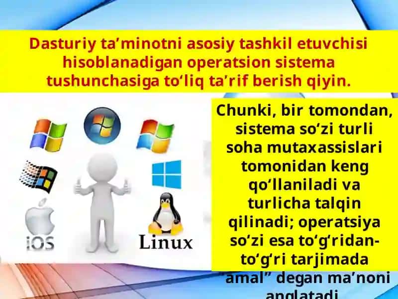 Operatsion sistema tushunchasi 3