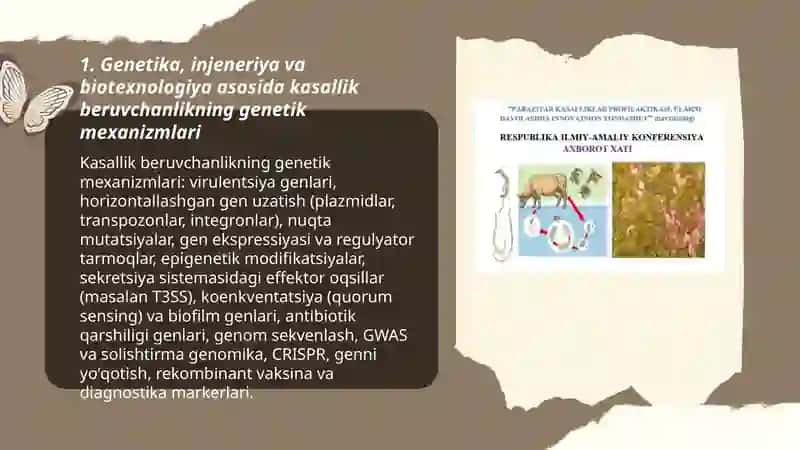 Ginitika enjiriya va biya tixnalogiya kasallik beromhatigiya va uning ginitikasi 3