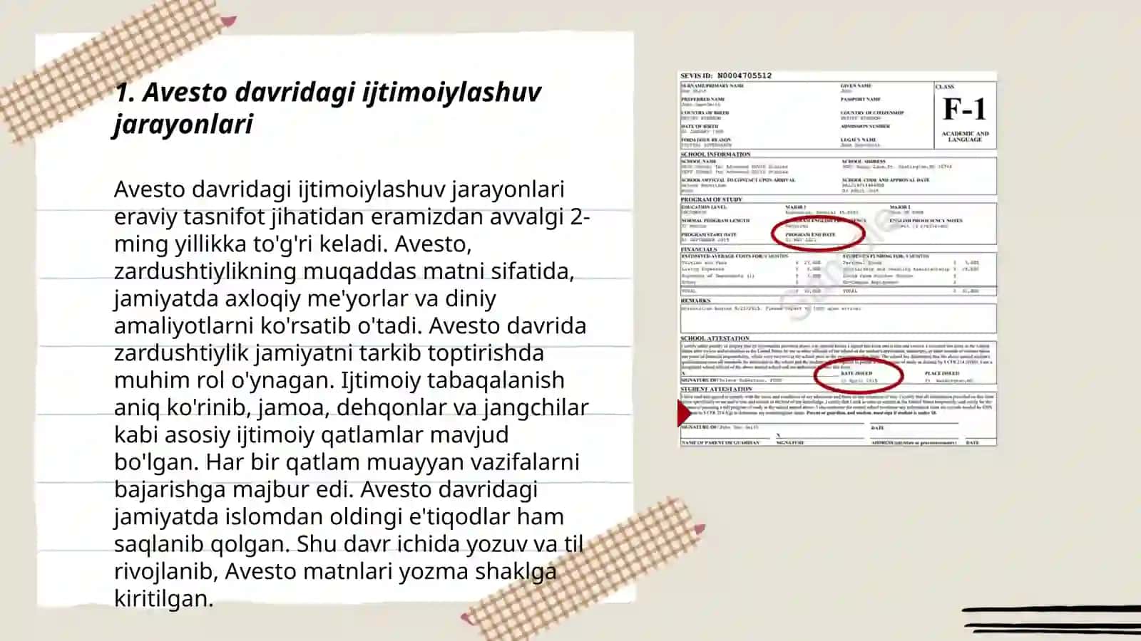 Avestoda ijtimoiylashuv jarayonining dastlabki ko'rinishlari 3