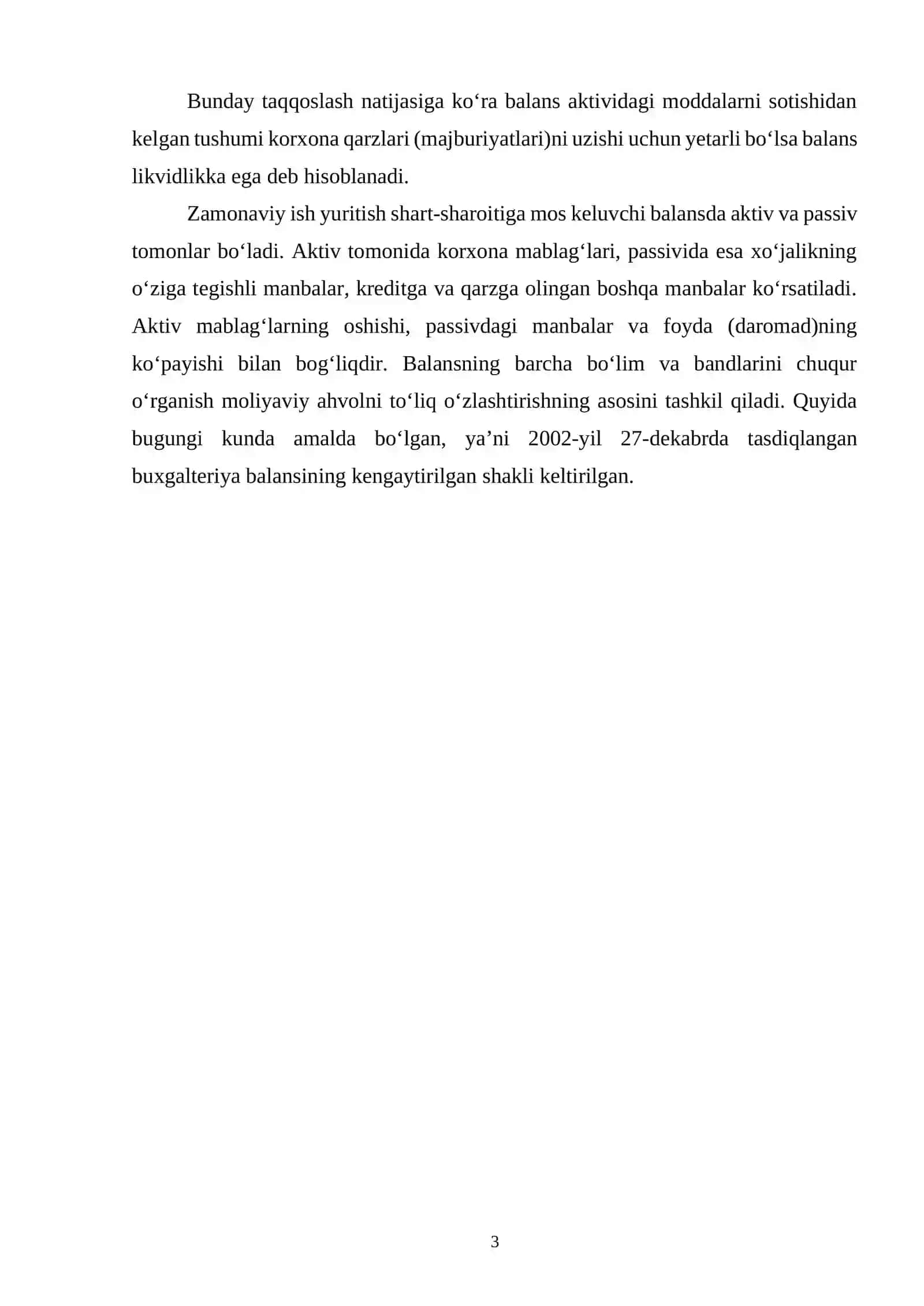 BALANS PASSIV MODDALARINING TAHLILI 3