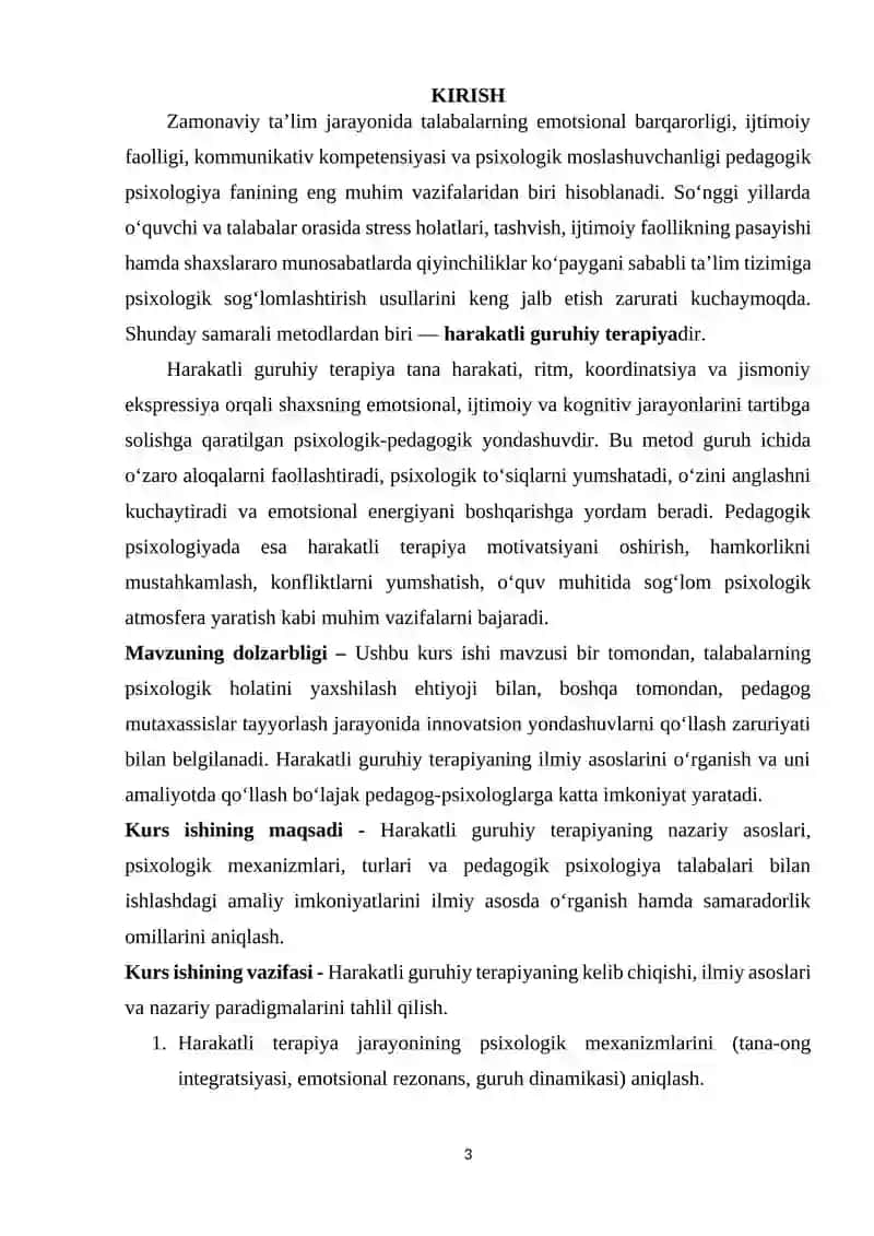 HARAKATLI GURUHIY TERAPIYA 3