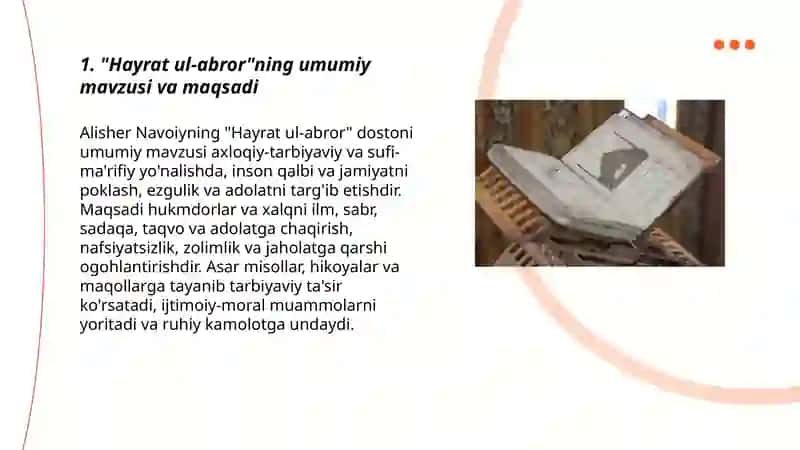Hayrat ul- abror dostoni 3
