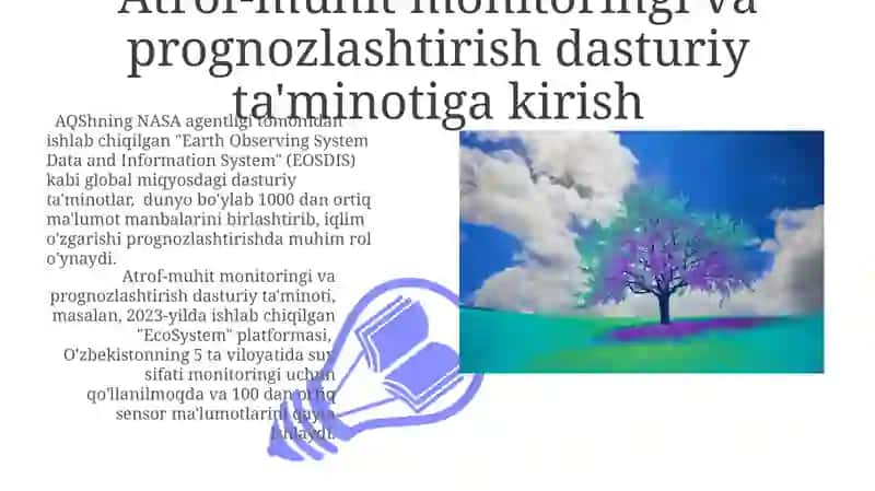 Atrof-muhit monitoringi va prognozlashtirish dasturiy ta'minoti 3