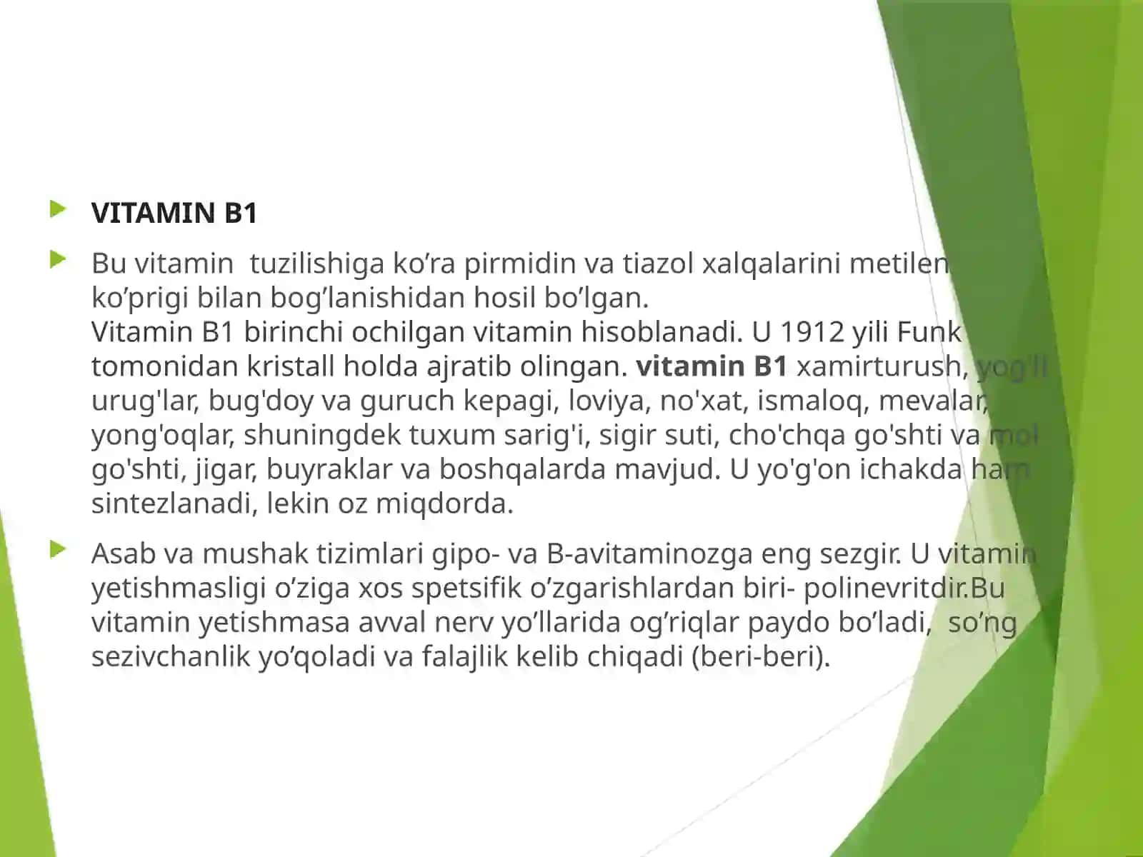 Suvda eriydigan vitaminlar 3
