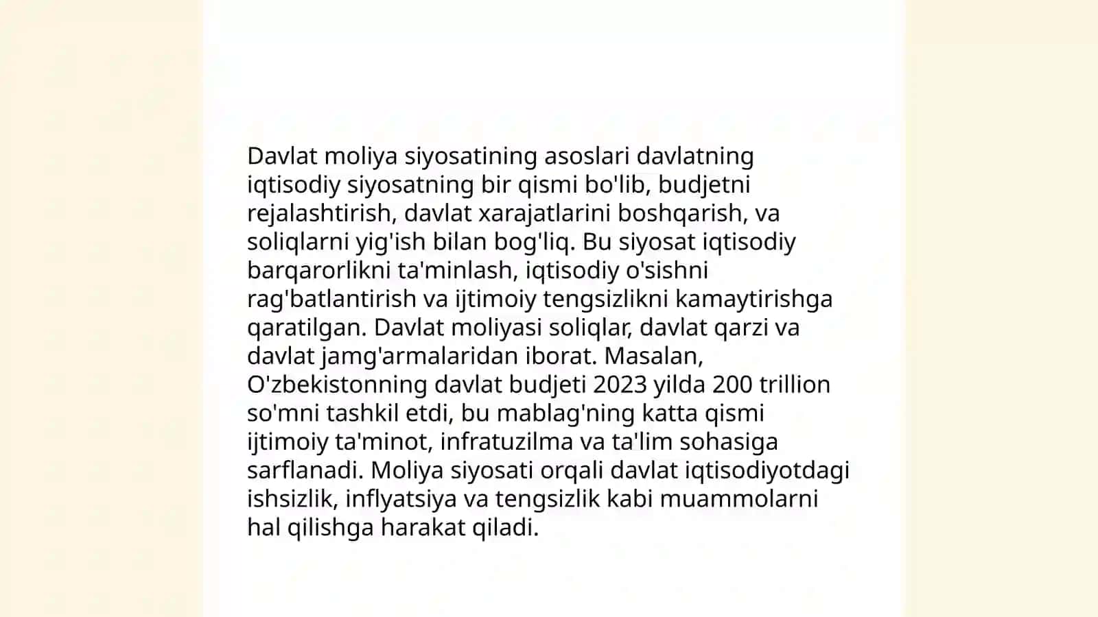 Globallashuv sharoitida ótish iqtisodiyoti mamlakatlarida davlat moliya siyosati 3