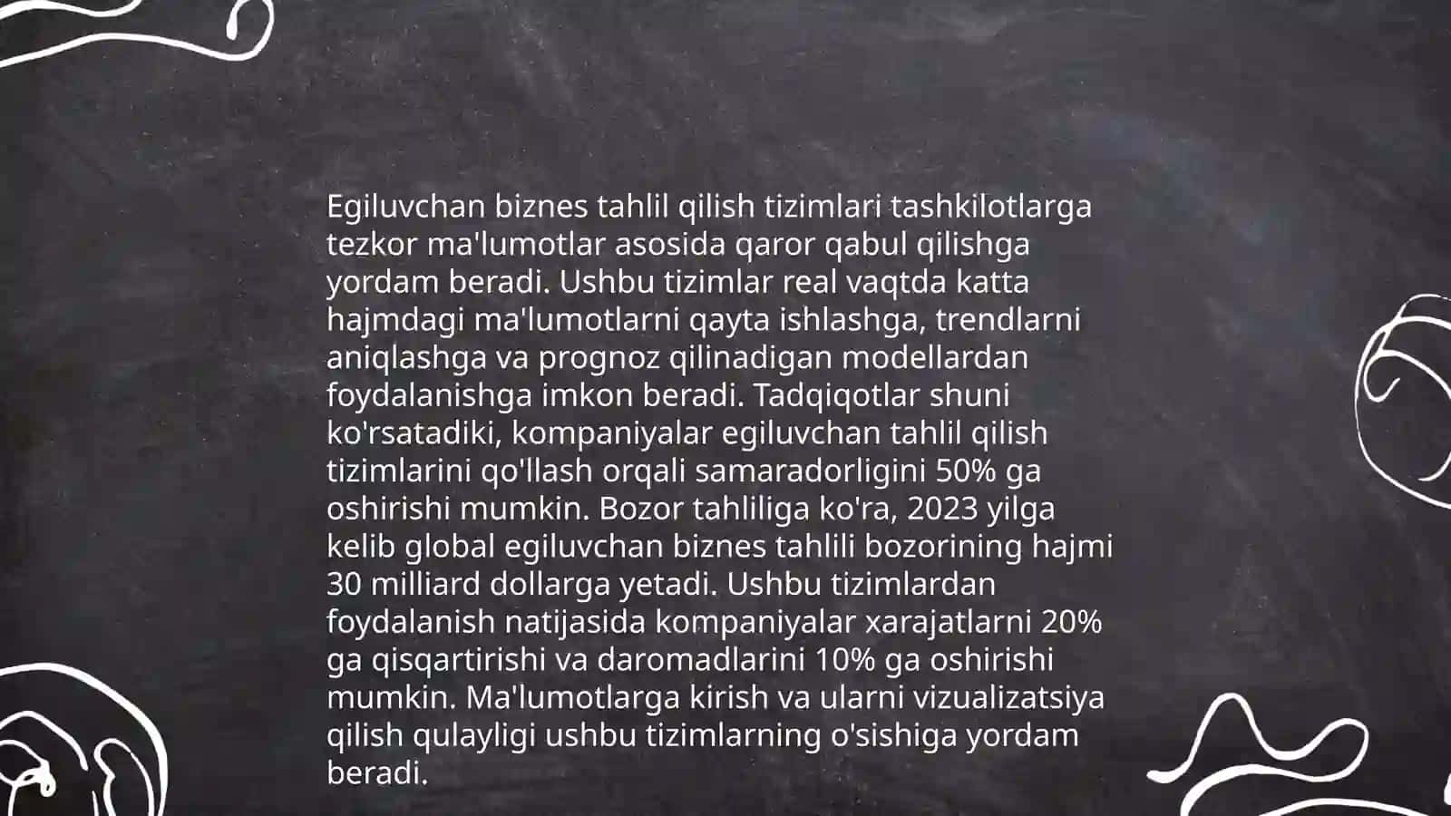 Iqtisodiy axbarotlarni qayta ishlash jarayonida biznes tahlil qilish tizimlaridan foydalanish 3