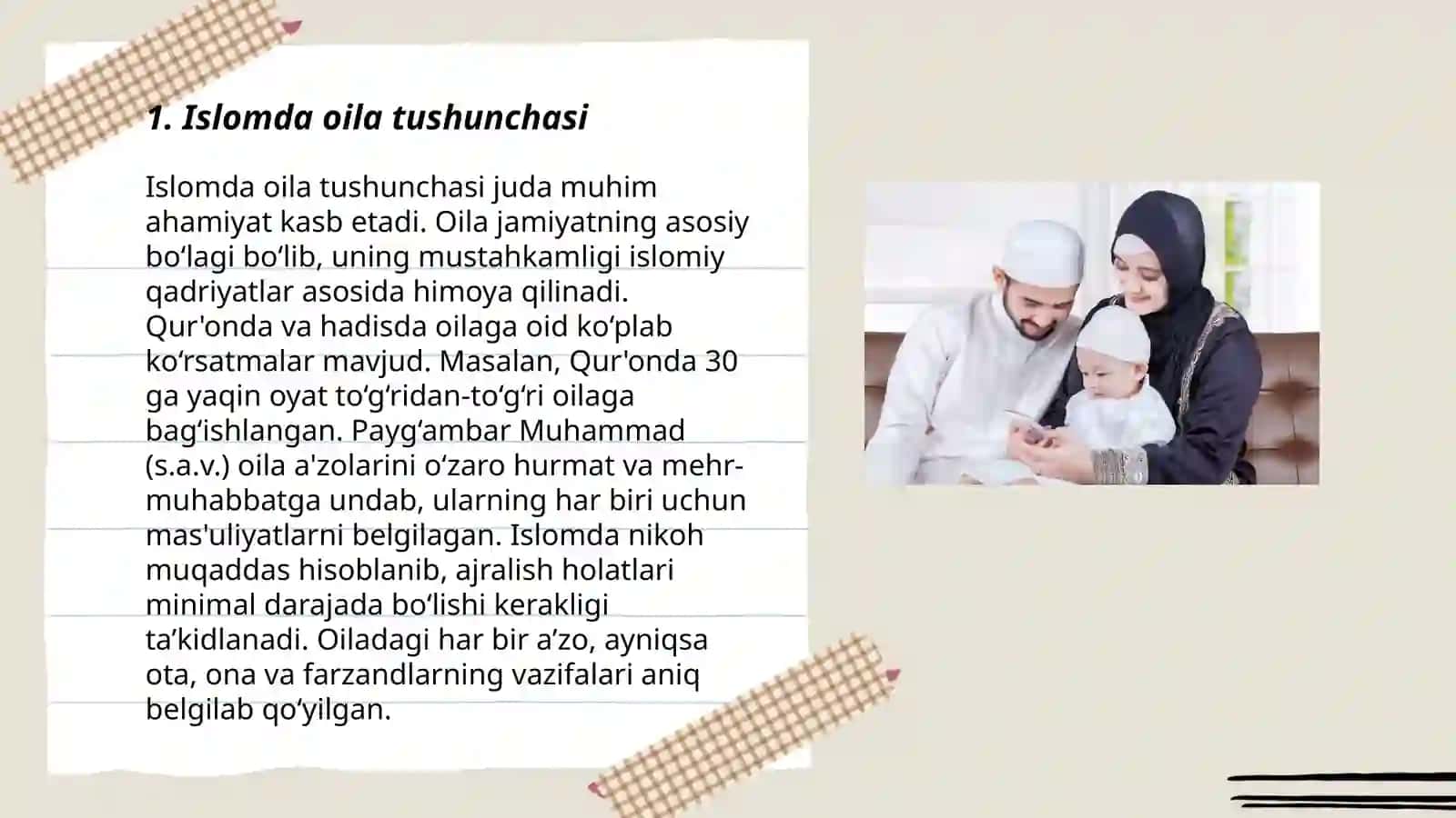 Islom huquqshunosligida oila, nikoh, taloq, idda, zihor tushunchalari 3