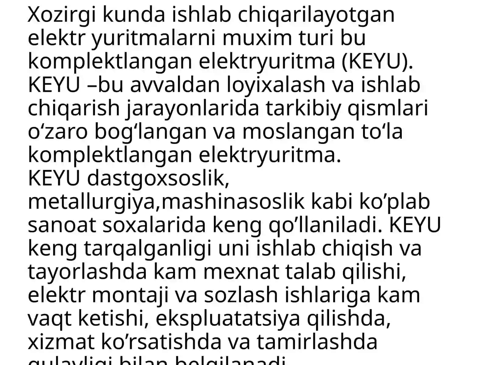 Elektryuritmalarni muxim turi 3