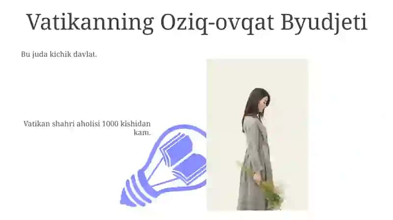 Vatikan davlatining oziq ovqat muommosi 3