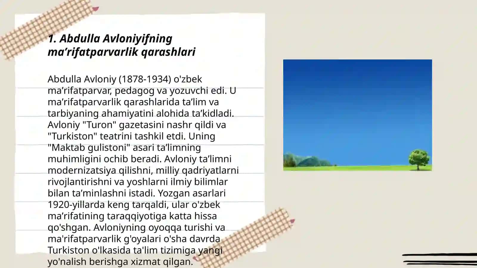 Abdulla Avloniyifning maʼrifatparvarlik qarashlari 3