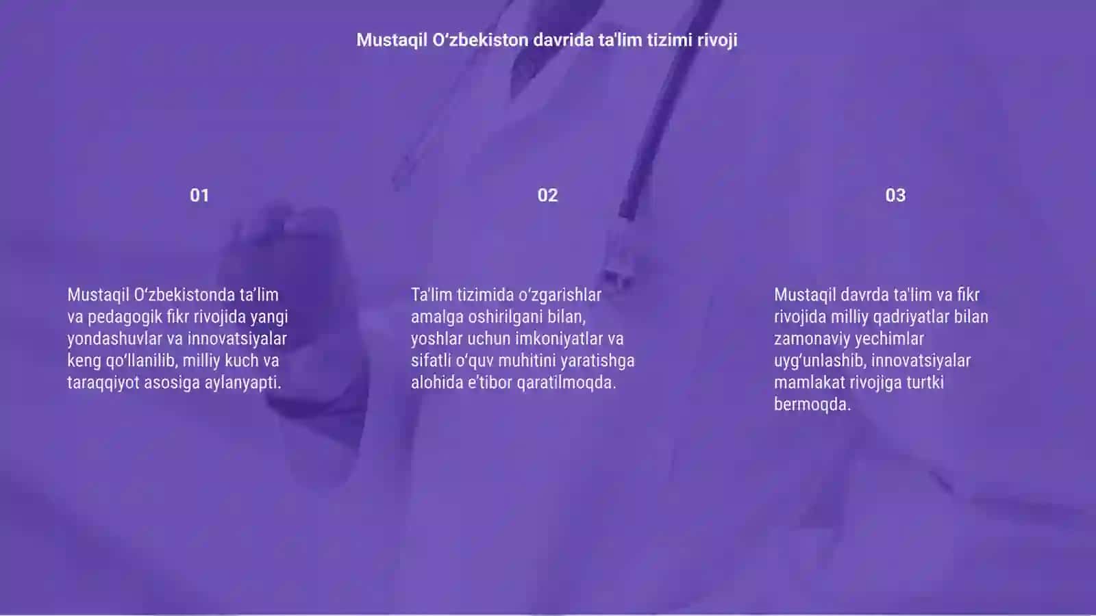 Mustaqil Òzbekistonda ta'lim va pedagogik fikr taraqqiyoti 3