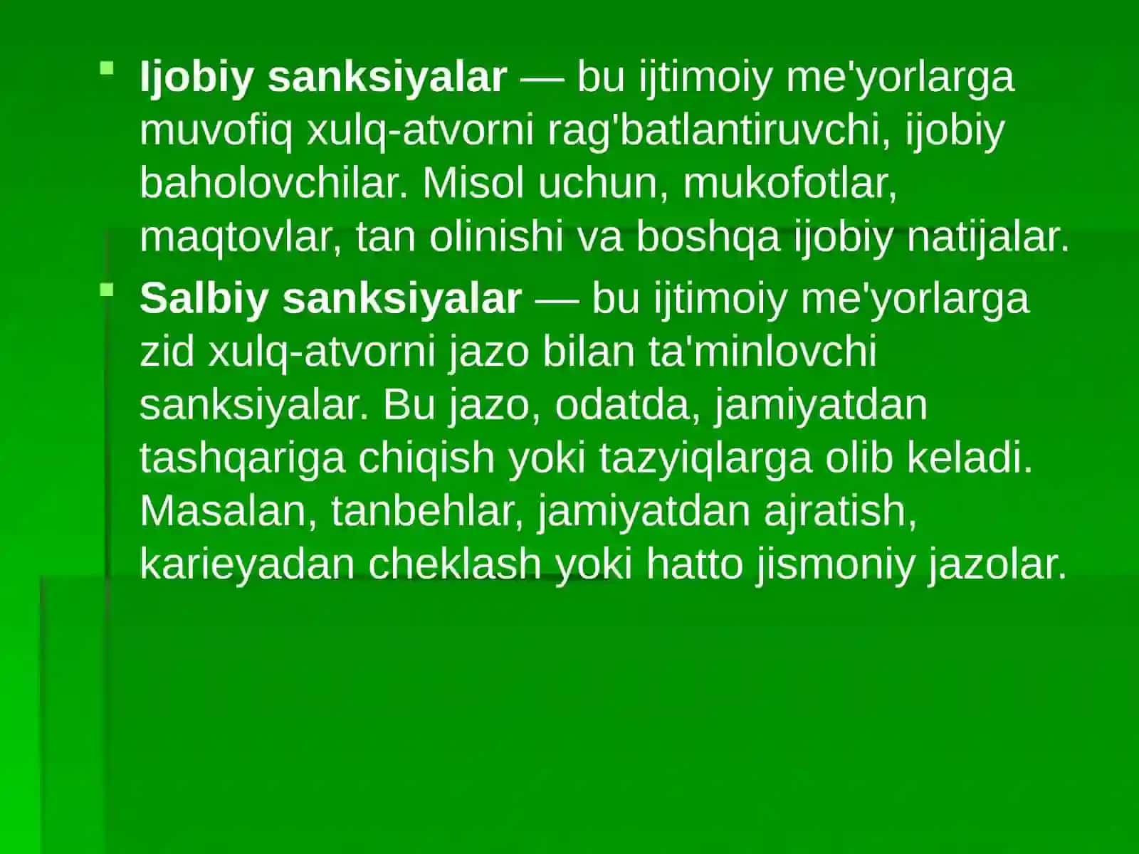 Ijtimoiysanksiyalari 3