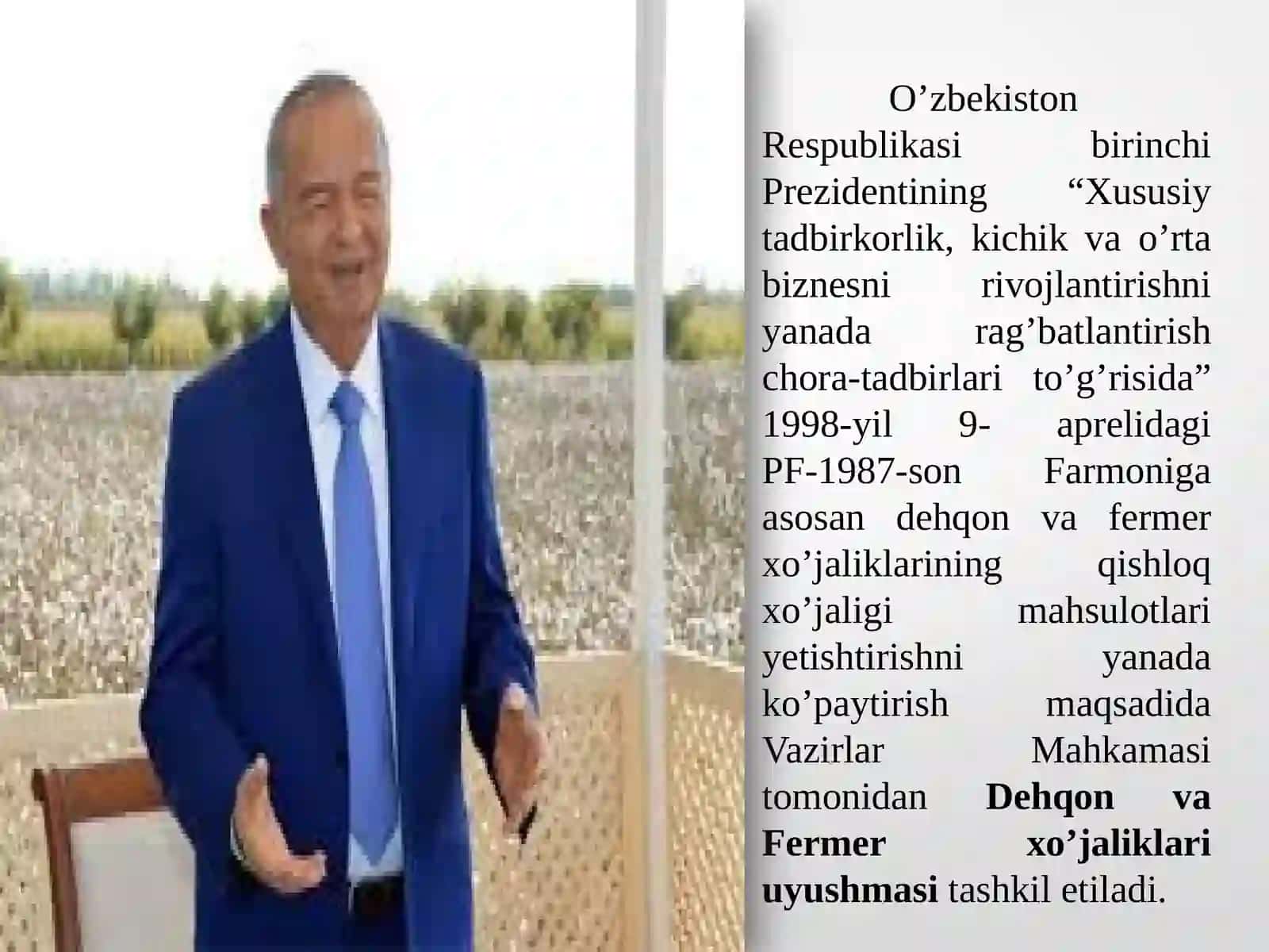 Tadbirkorlik huquqi sifati fermer xo’jaligi 3