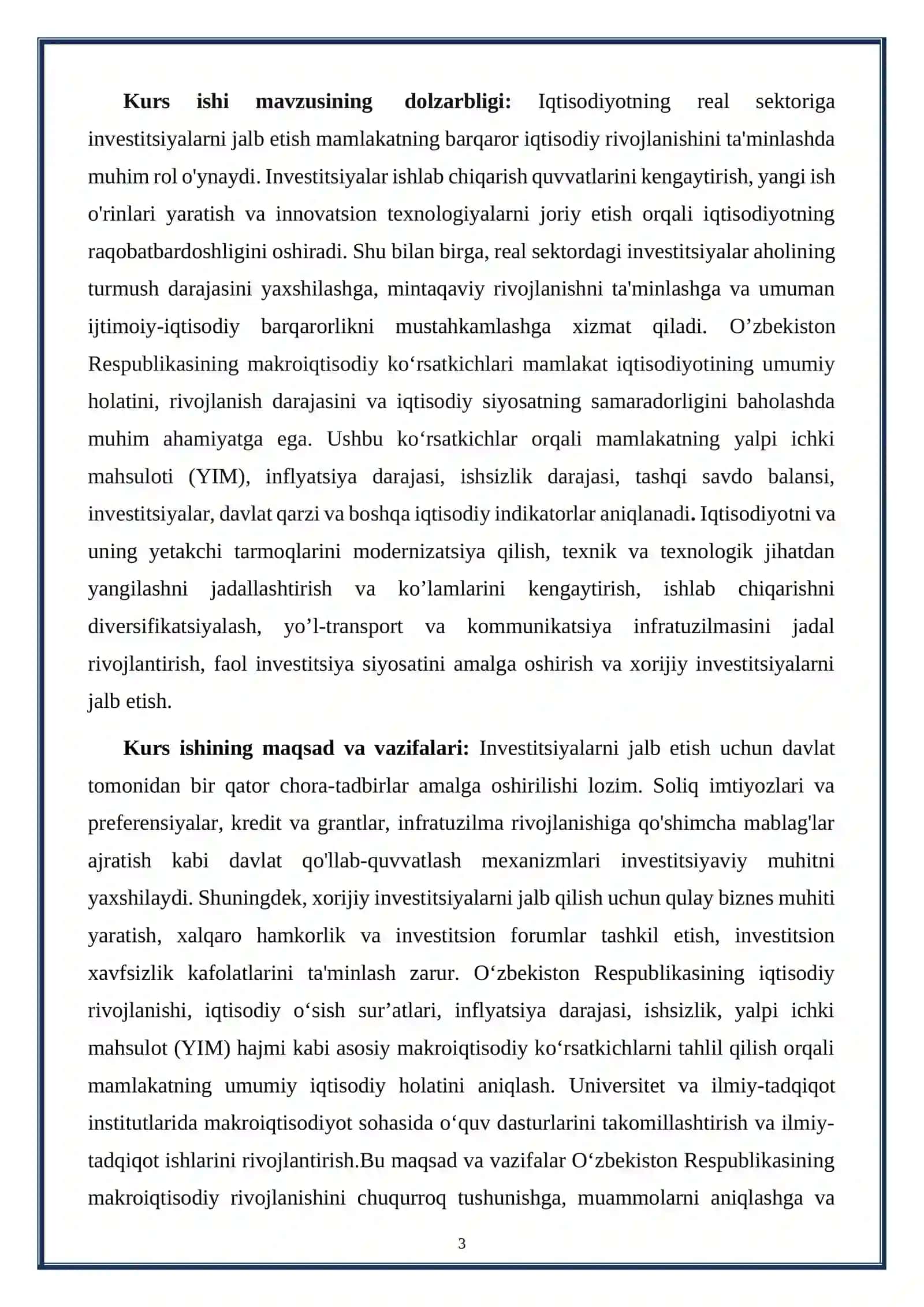 Iqtisodiyotning real sektoriga investitsiyalar jalb etish yo’llari 3