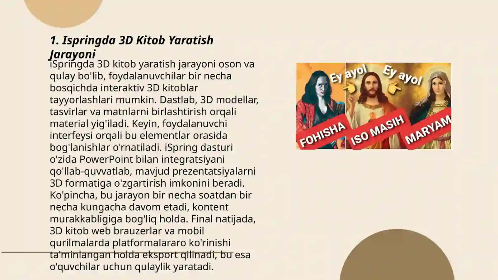Ispringda 3D Kitob Yaratish 3