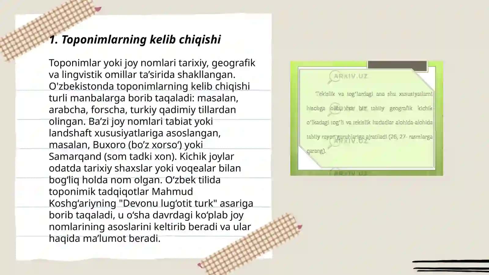Toponimlarning xalq geografik terminlari asosida tarkib topish xususiyatlari 3