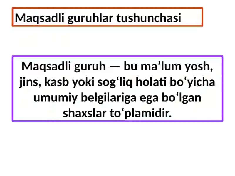 Hamshiraning maqsadli guruhlarda ish olib borish standartlari va algoritmlari 3