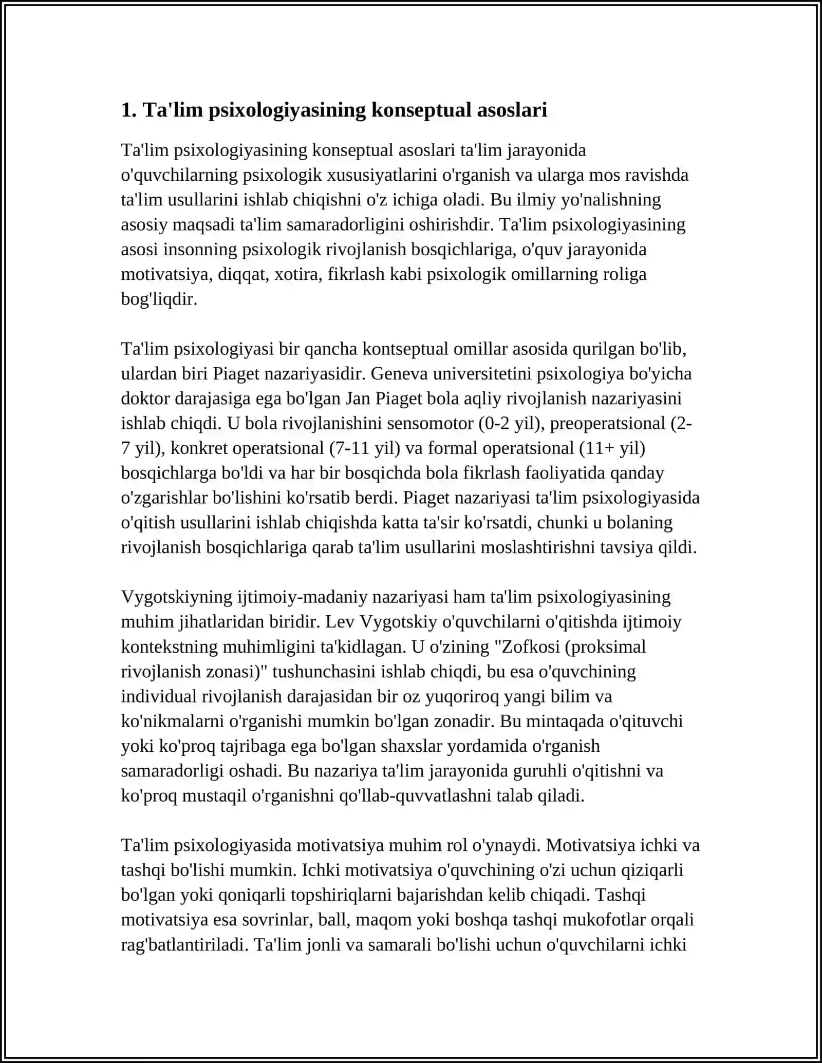 PEDAGOGIK PSIXALOGIYANING ASOSIY MUOMMOLARI 3