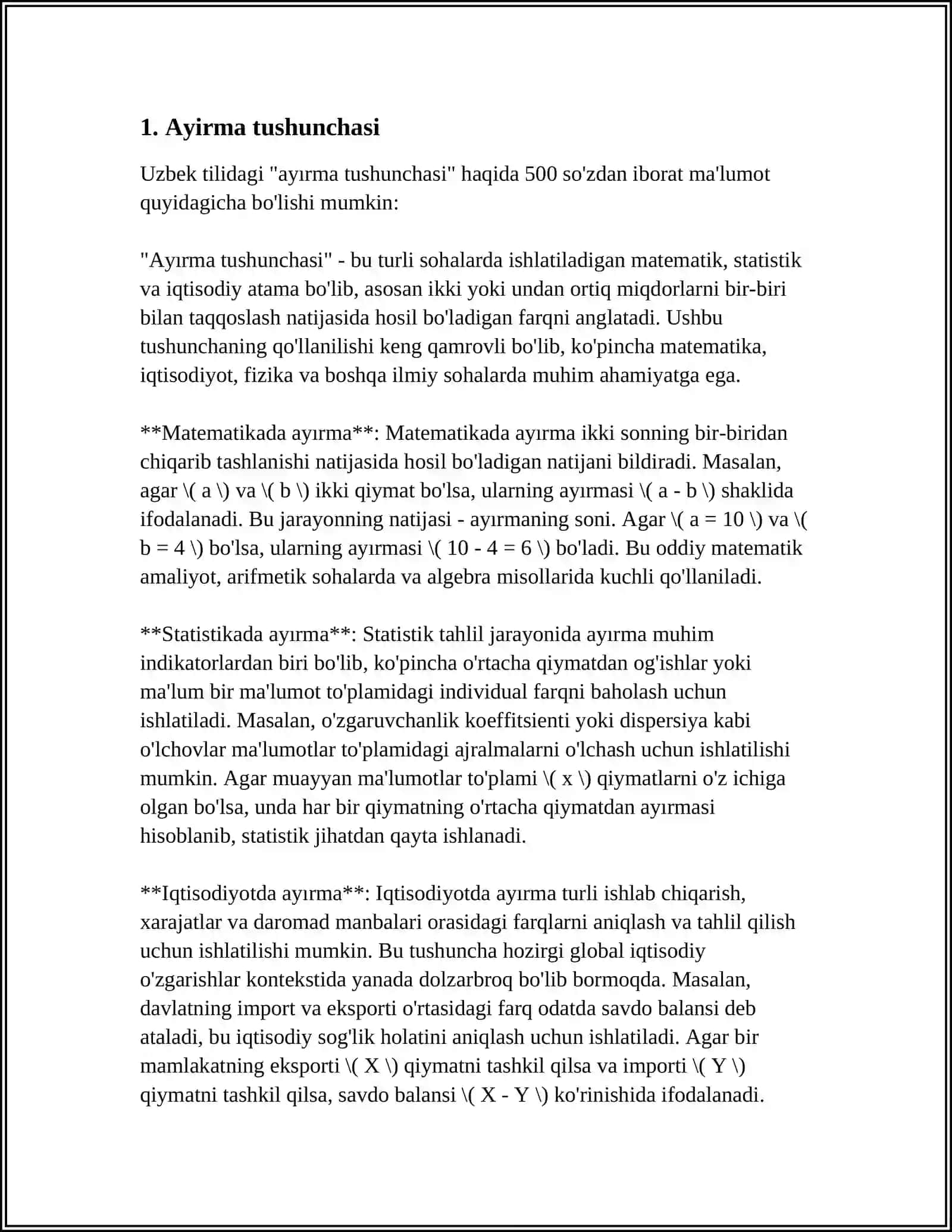 AYIRMA MAVJUDLIGI 3