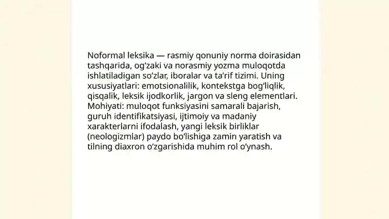 Oʻzbek tilining noofol leksikasi va neologizmlar 3