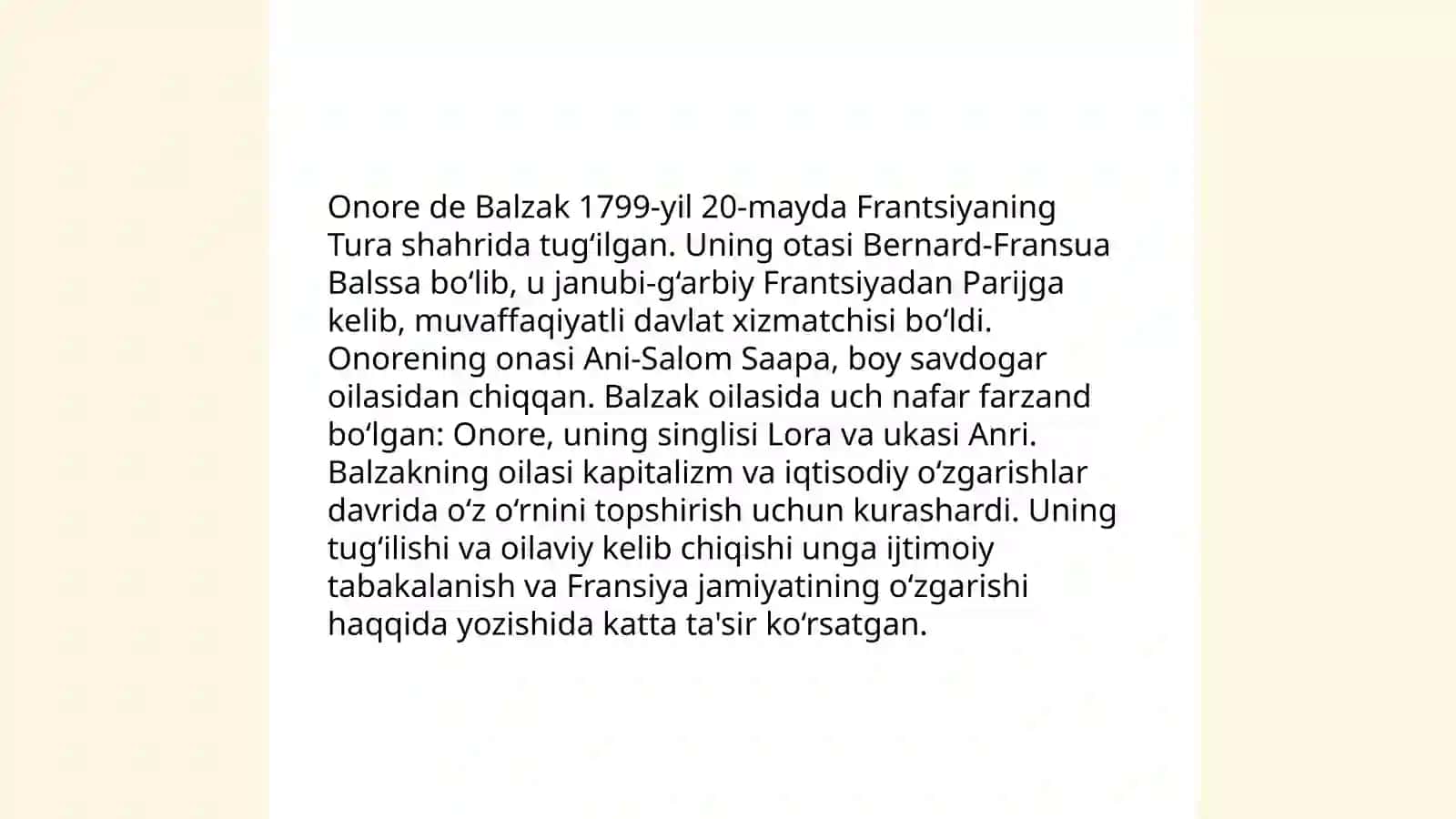Onore de Balzakning hayoti va ijodi 3