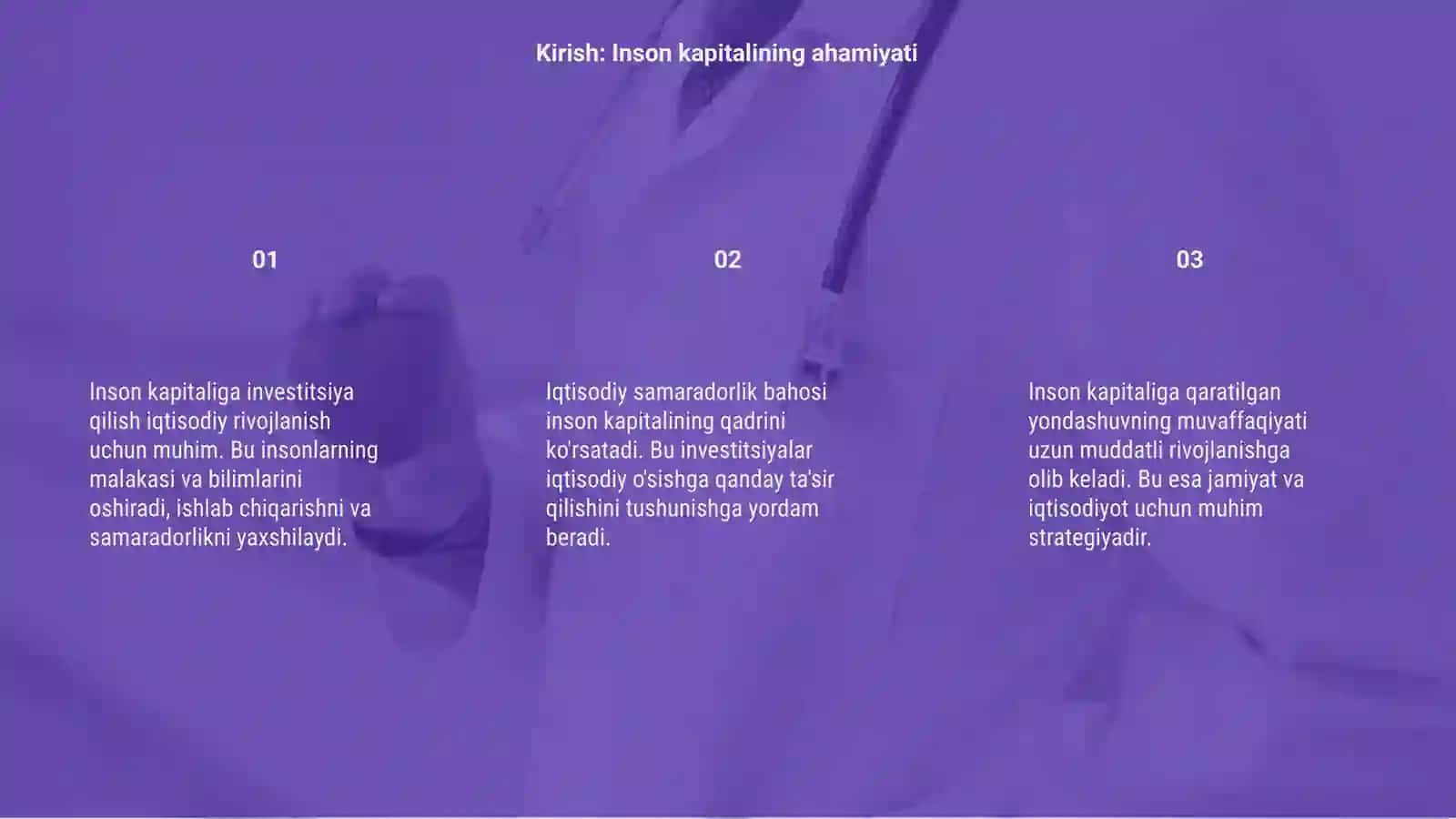 Inson kapitaliga investitsiya qilish: iqtisodiy samaradorlik bahosi 3