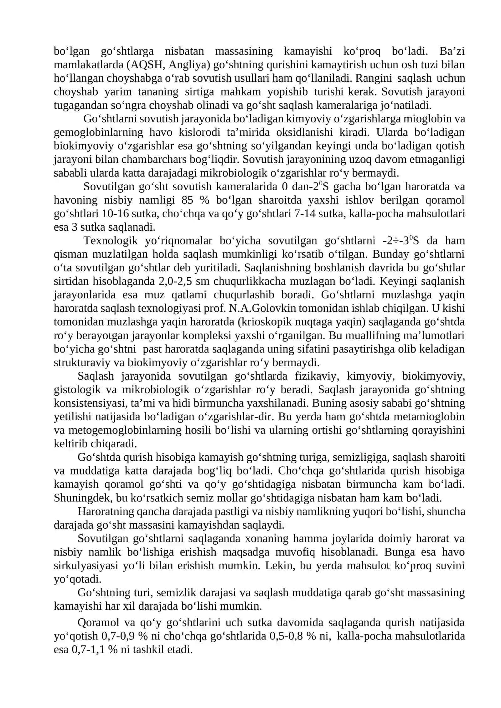Muzlatilgan go‘shtlar texnologiyasi 3