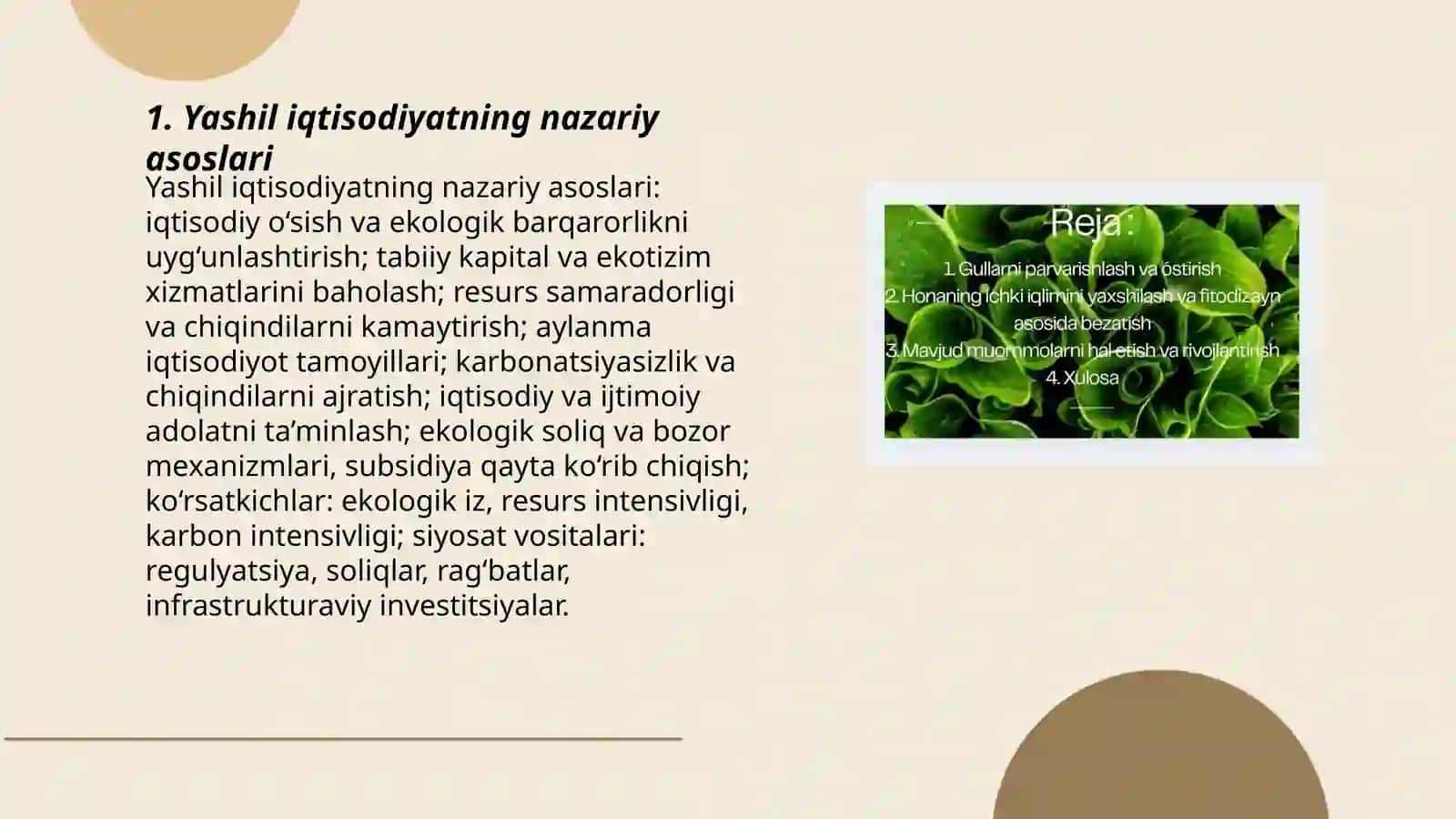 Yashil iqtisodiyatning nazariy asoslari 3