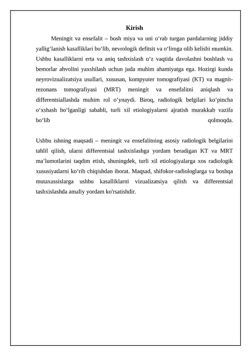 Mavit va Ensefalitning Radiologik Belgilari 3