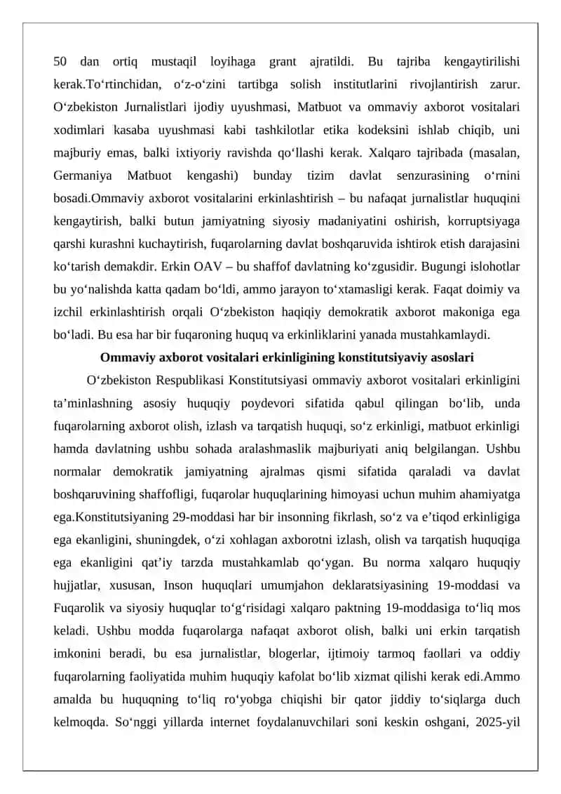 Ommaviy axborot vositalari erkinligi 3