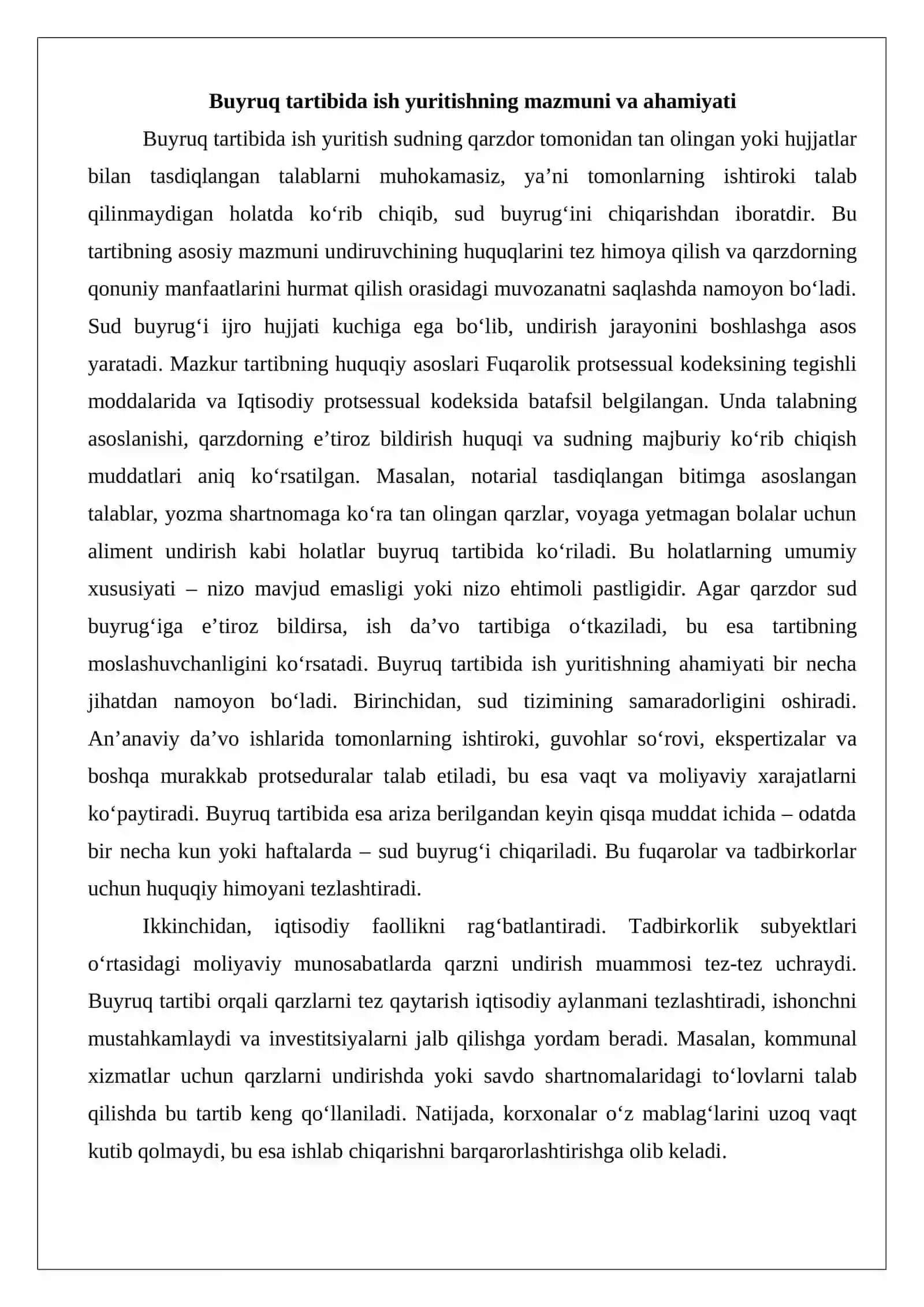 Buyruq tartibida ish yuritish tushunchasi va tartibi 3