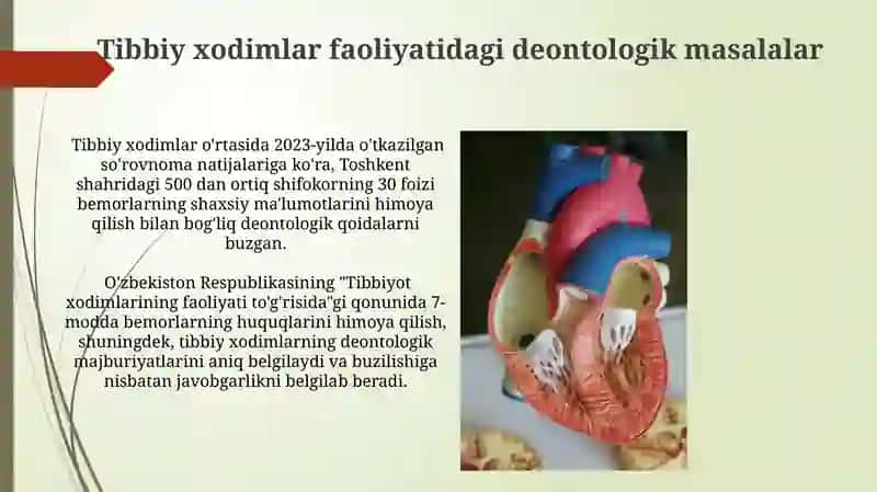 Tibbiyot xodimlari faoliyatida etika va deontologiya masalalari 3