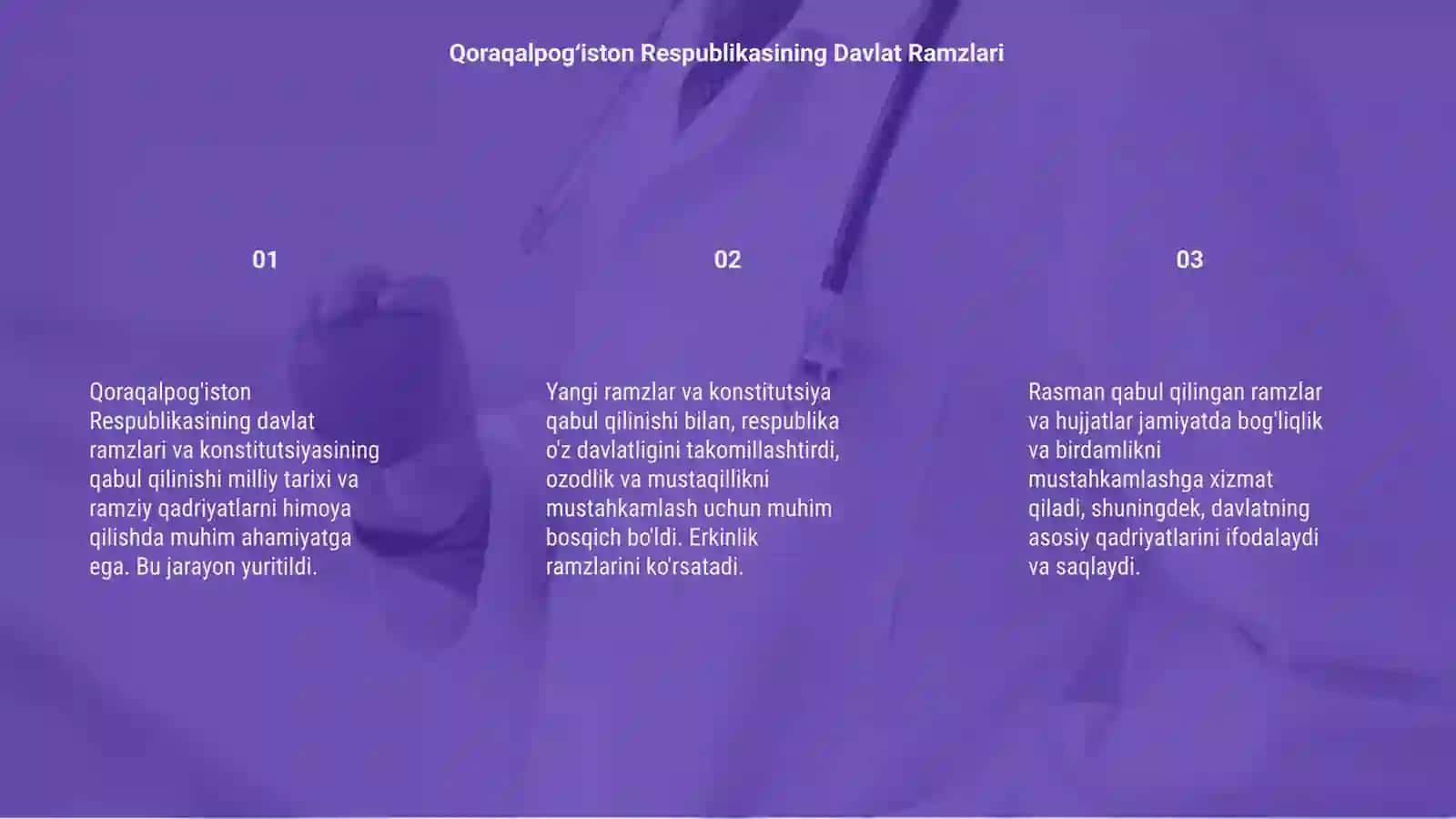 Qoraqalpog'iston Respublikasining davlat ramzlari va kastitutsiyasining qabul qilinishi 3