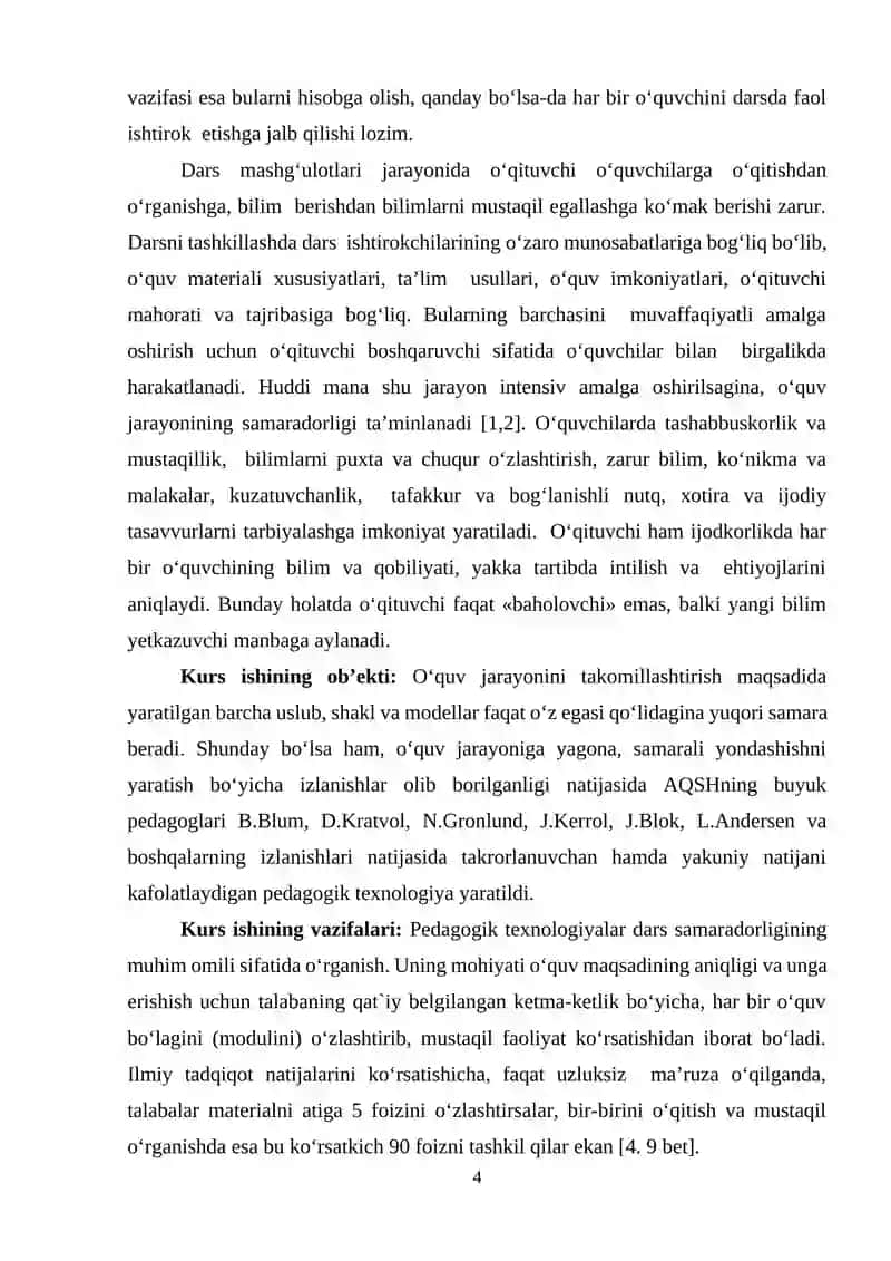 PEDAGOGIK TEXNOLOGIYALAR DARS SAMARADORLIGINING MUHIM OMILI SIFATIDA 3