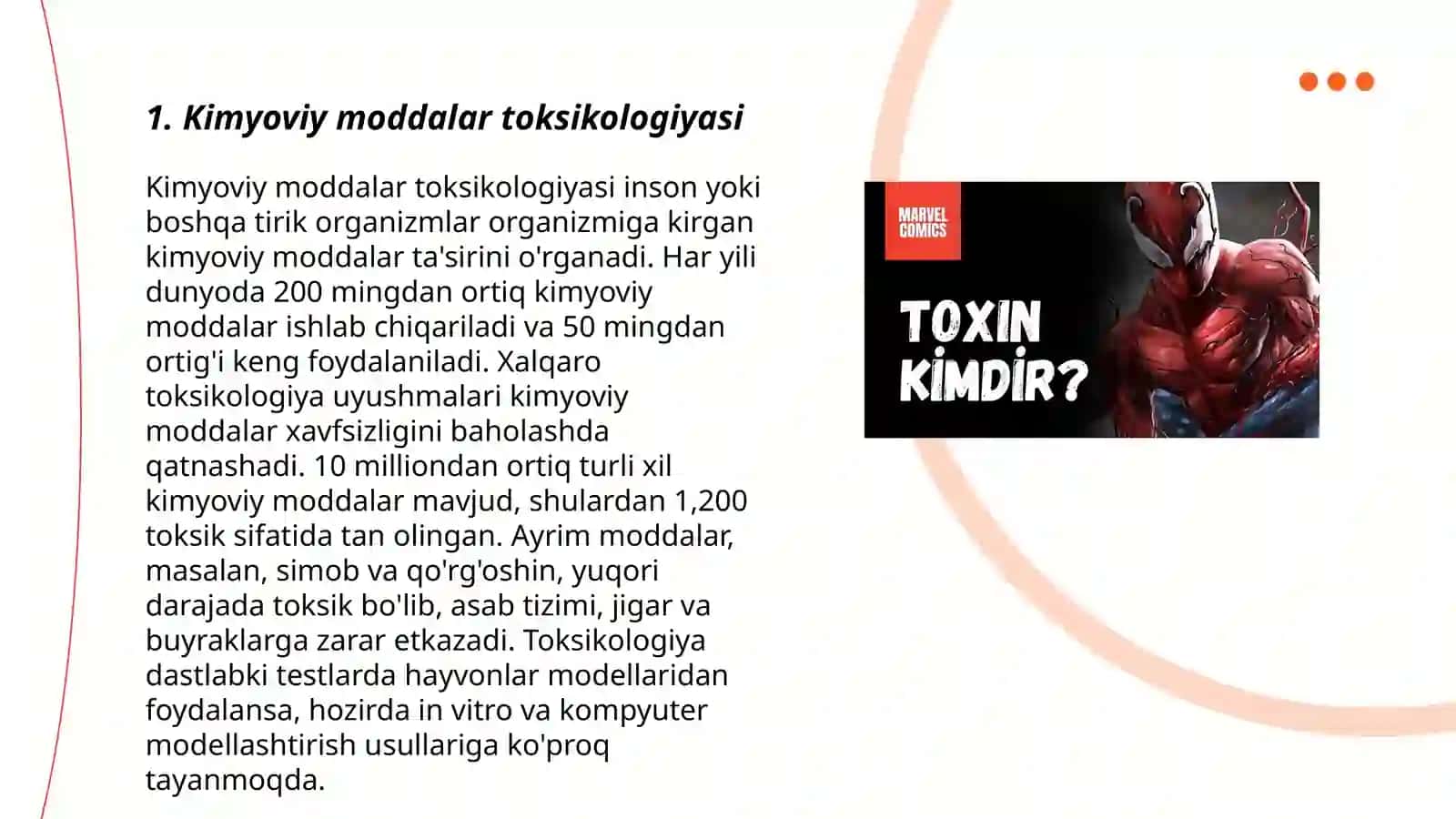 Kimyoviy moddalar toksikologiyasi 3