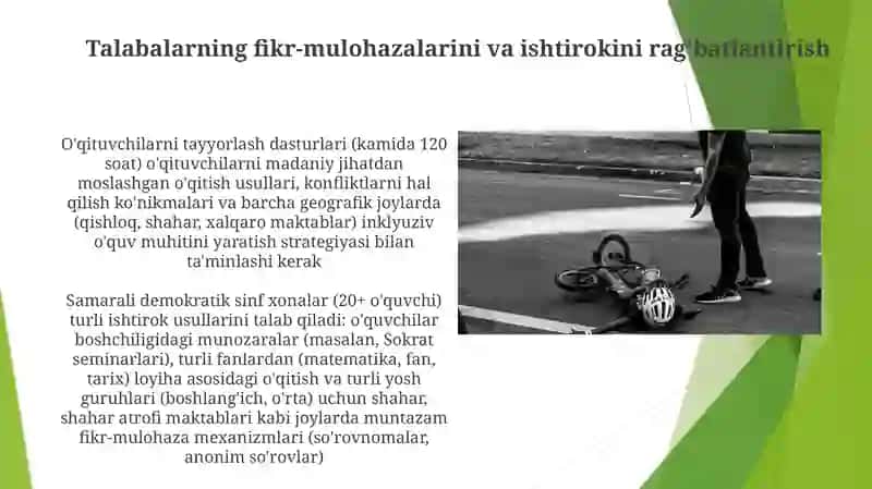 Demokratik jamiyatda o'qituvchilik kasbi va unga qo'yiladigan talablar 3