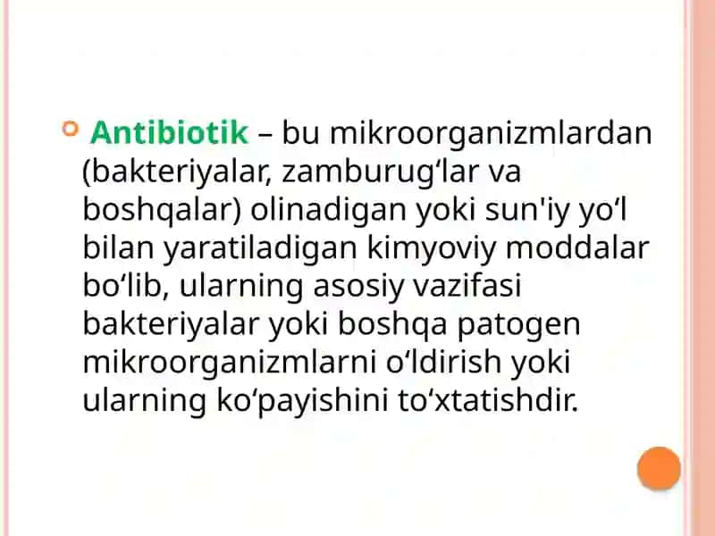 Bakteriyalarning antibiotiklarga chidamlishakllarini paydobo'lish mexanizmlari 3