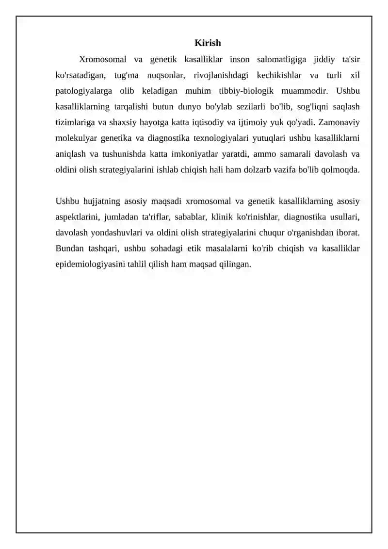 Xromosoma va genetik kasalliklar 3