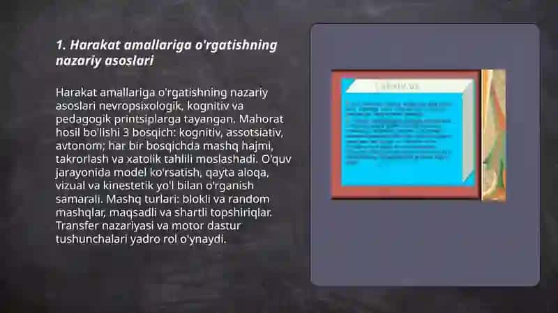 Harakat amalariga òrgatishnig nazariy va uslubiy asoslari 3