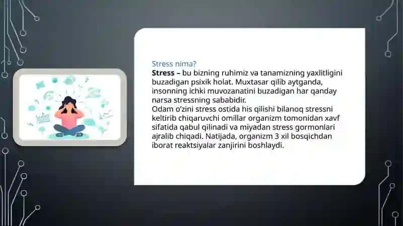 Stress va uning turlari 3