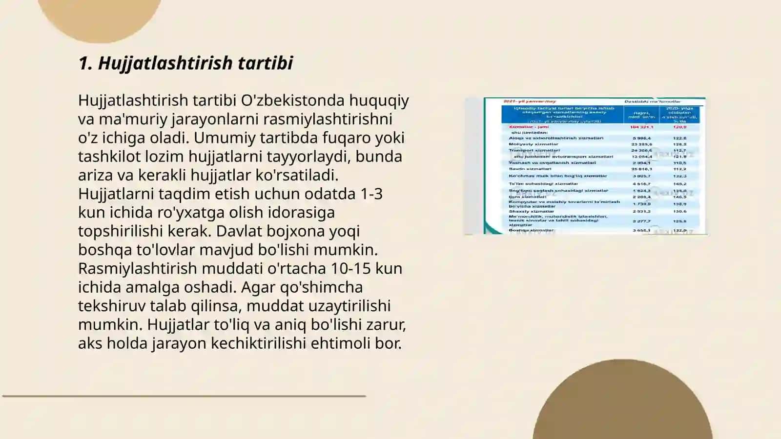 Hujjatlashtirish, baholash va texnik xizmat ko‘rsatish 3
